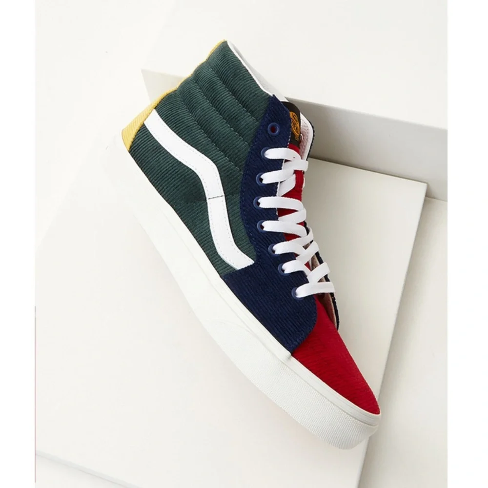 Vans Sk8-Hi Colorblock Mixed Corduroy Sneakers